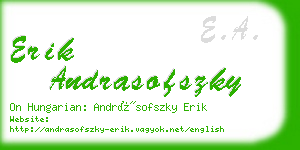 erik andrasofszky business card